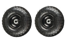 2 Pack 10-Inch Tires and Wheels 4.10/3.50-4 Replacement Utility Tires for Dolly