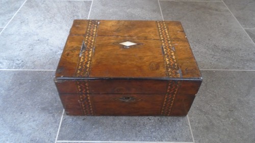 Mahogany writing box - writing, antique