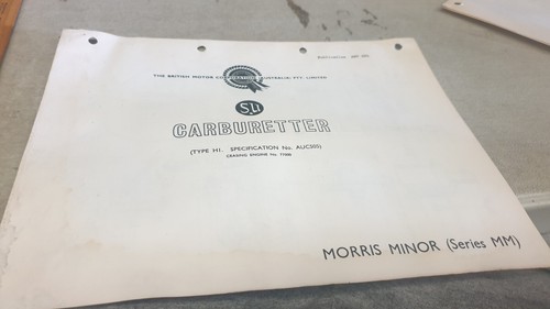 Morris minor su carby bmc - morris,