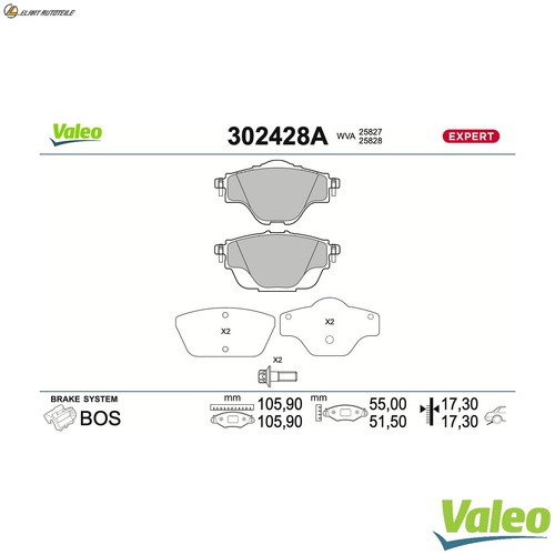 Brake pad set - disc,