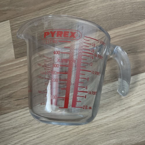 Pyrex pint litre glass - pyrex,