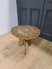 Vintage Indian carved side table