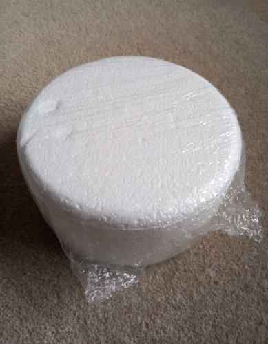White round cake dummy - 6",