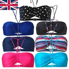 Scuba Womens Mix & Match Bandeau Bikini Separates Tops & Bottoms Plain Print UK