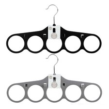 11 Hook Hanger - Non Slip Hanging Tie Scarf Jewellery Belt Organiser Rack Hanger