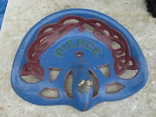 2ND PIERCE   VINTAGE TRACTOR SEAT  IMPLEMENT FARM   MAN CAVE SALVAGE COLLECTABLE