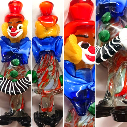 Murano art glass italy - glass, clown