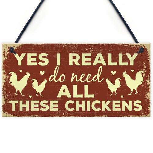 Funny chicken sign for - sign,
