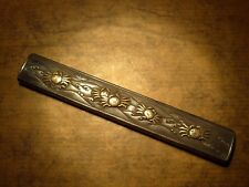 BEAUTIFUL HIGH QUALITY JAPANESE SAMURAI RARE SILVER KOZUKA WITH CRABS AND WAVES
