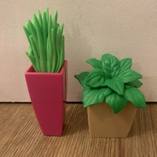Barbie Doll Dream House 2018 Replacement Plant Pots x2