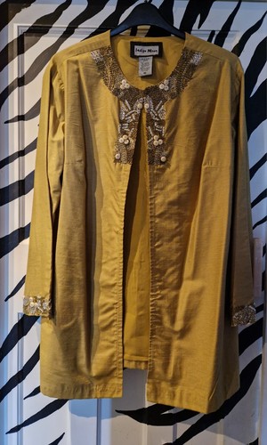 Gold embellished indigo moon - embellished,