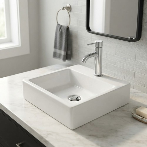 Wall mounted bathroom vanity - wall,