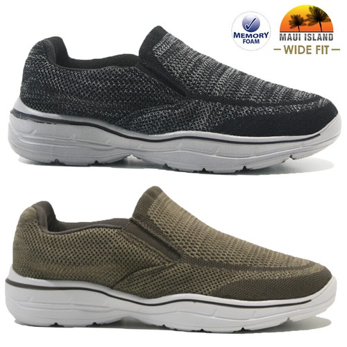 Mens slip wide fit memory - on,