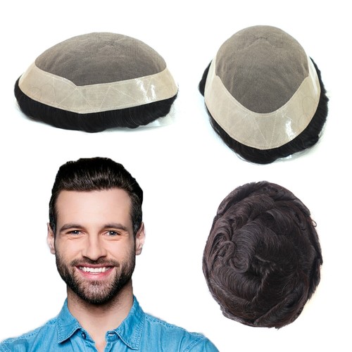 Mens toupee human - mens, fine