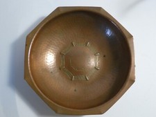 Mid Century Arts & Crafts style hand beaten copper bowl - LRI Borrowdale