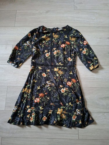 Oasis black floral - oasis, flared