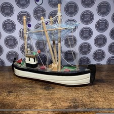 Vintage Wooden Sailing Fishing