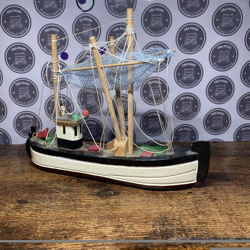 Vintage wooden sailing fishing - wooden,