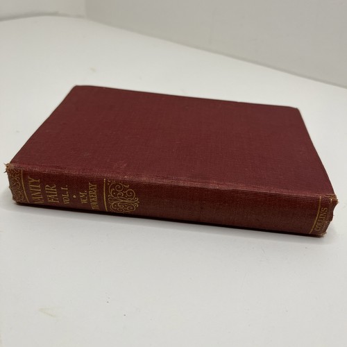 Vanity fair thackery vol i - vanity,