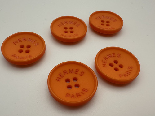 Hermes paris buttons orange - paris,