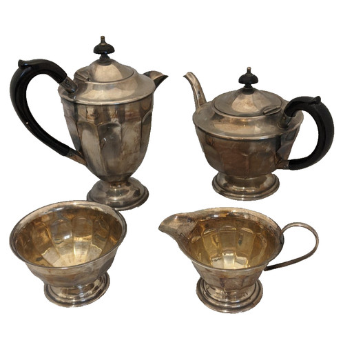 Epns silver plate tea set - epns,