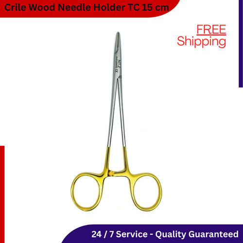 Crile wood needle holder 15cm - crile,