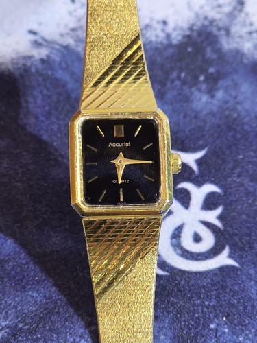 Ladies gold accurist quartz - gold,