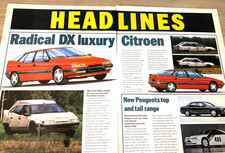 Citroen pre launch - xm, dx