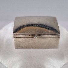 Small Solid Silver Pill Box