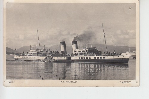 Rppc paddle steamer waverley - paddle,