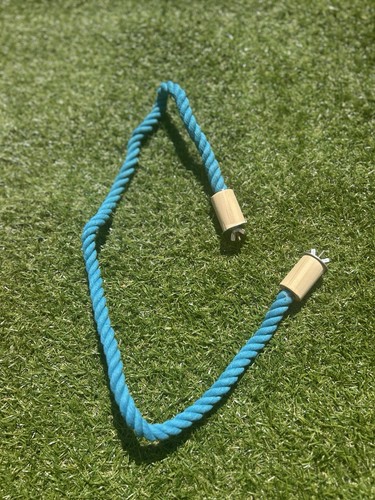 Blue bendable cotton rope - cotton,