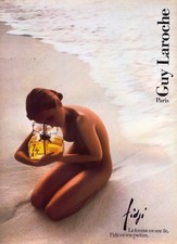 FIDJI Perfume by Guy Laroche. 1984 Vintage Advertisement. Free UK Post
