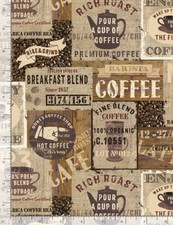 Food Fabric - Coffee Patch