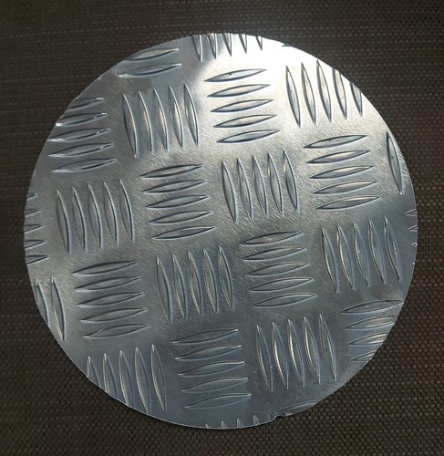Aluminium disc chequer tread - disc,,