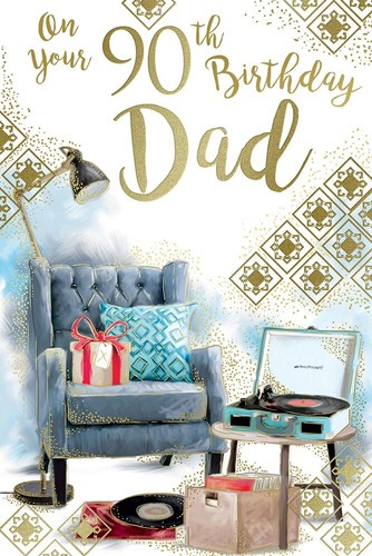 90th birthday card dad - 90th,