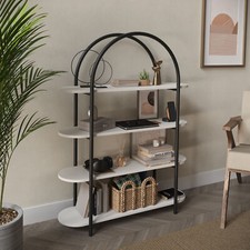 4 Tier Wooden Shelving Arched