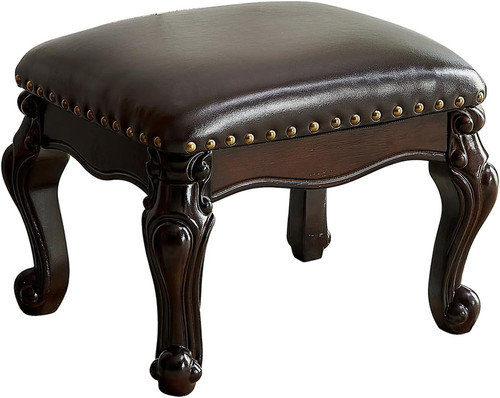 Microfiber leather foot stool - microfiber,