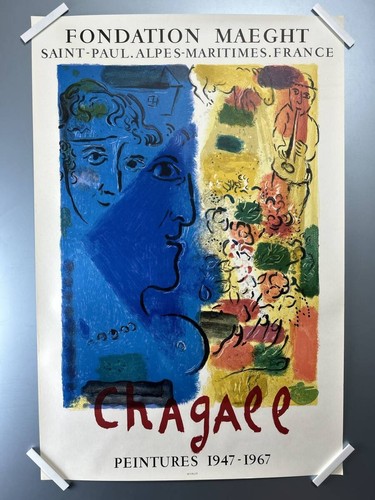 Marc chagall blue profile - marc,