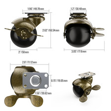 50Mm Ball Castor Wheel Antique