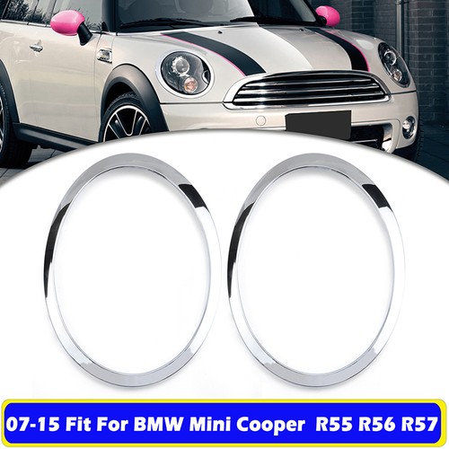 Gloss chrome headlight trim - 2x,