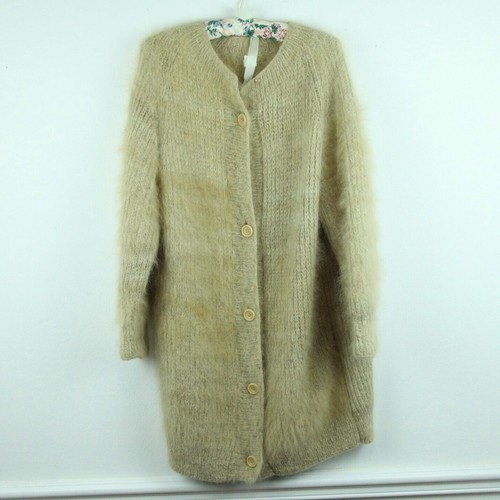 Vintage mohair cardigan shaggy - mohair,