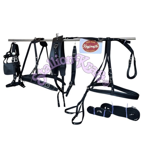 Black nylon horse - black,