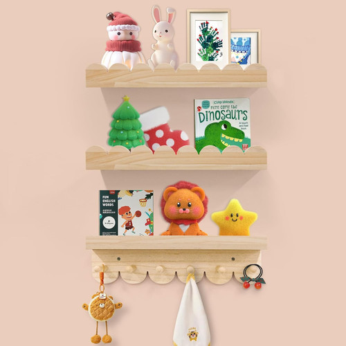 Floating nursery shelves for - nursery,