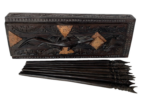 Hand carved set - carved,