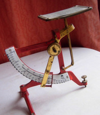 Antique letter scales desk