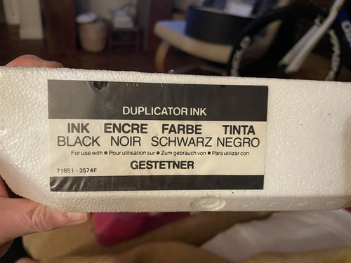 Gestetner black ink - ,