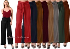 Ladies NEW Palazzo Crinkle