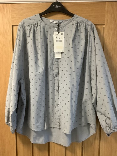 Bnwt zara grey shirt blouse - zara,