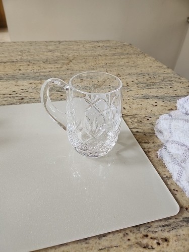 Lead crystal half pint - half, beer