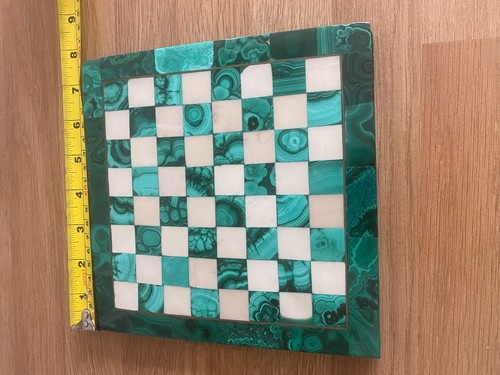 Malachite chess board - malachite,
